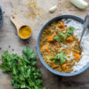 Dhal de lentilles vertes aux courges au thermomix